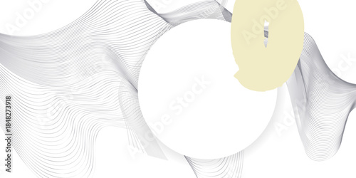 Trendy 2026 White Background Dancing Cloud Concept Light Pale Vector Background. Abstract Geometric Art Delicate