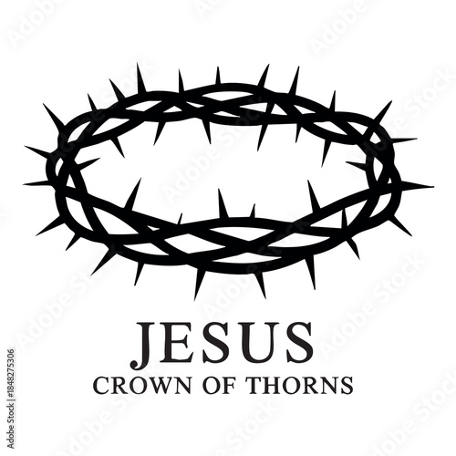 crown of thorns illustration symbolizing jesus christ sacrifice and faith