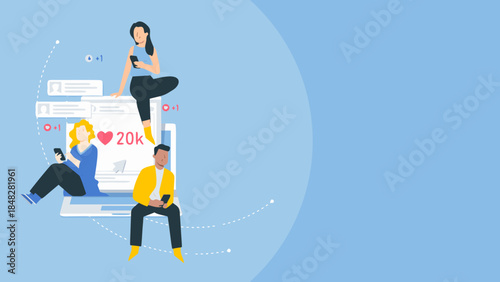 Social media page interactions