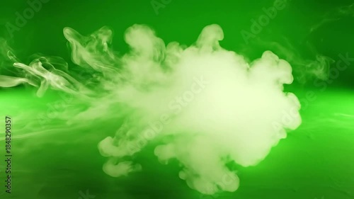 Glowing fog drifts on pure surface with glowing fog drifting on pure effect ad_ready green screen smoke and fog style featuring