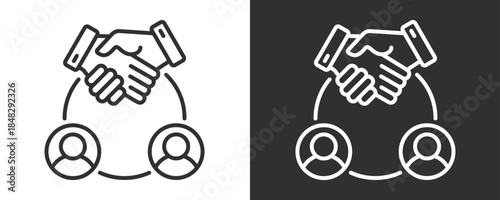 Crm Icon Set Vector Collection Isolated In Black And White