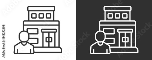 Retail Icon Set Vector Collection Isolated In Black And White
