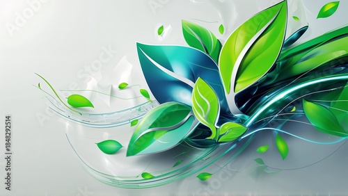 Sustainable technology and green energy business background