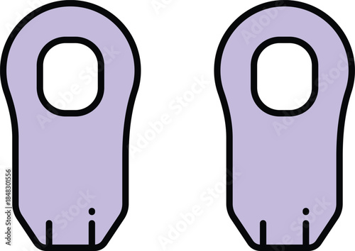 Modern Flat Design Icon of a Respirator Mask, Providing Essential Health and Safety Protection Against Airborne Contaminants and Pollutants