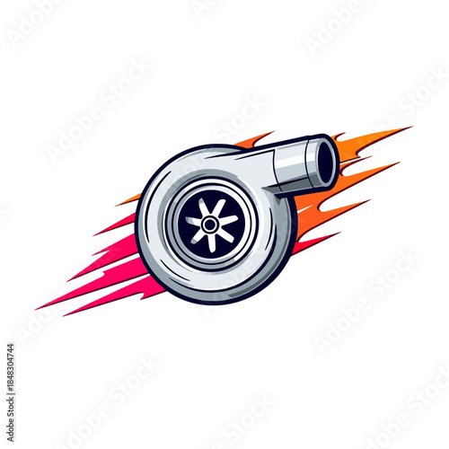 Japanese Turbo Logo Design Very Cool