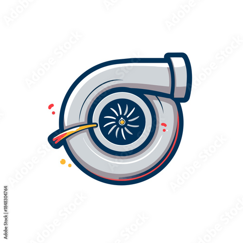 Japanese Turbo Logo Design Very Cool