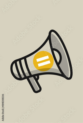 Megaphone Promoting Equality Awareness  
