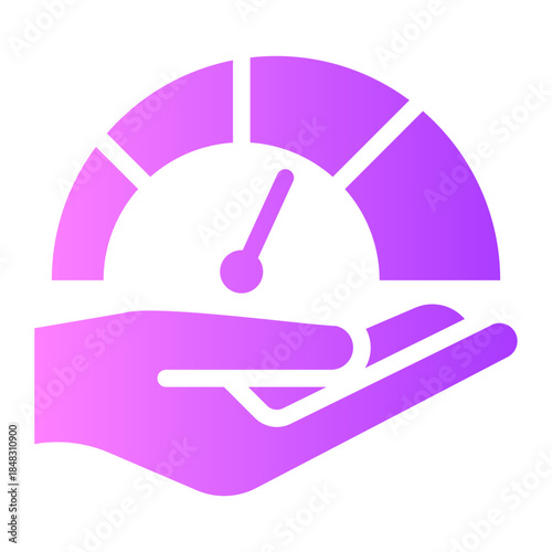 hand gradient icon