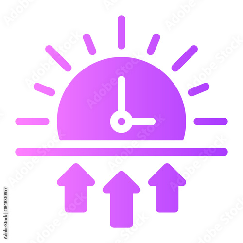 sunrise gradient icon