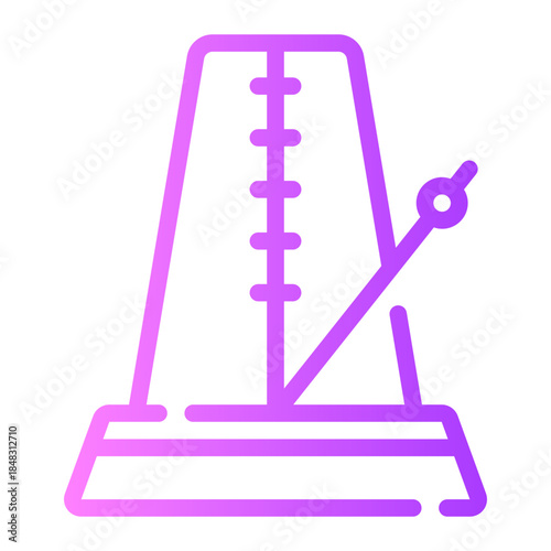 metronome gradient icon