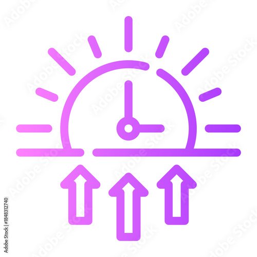 sunrise gradient icon