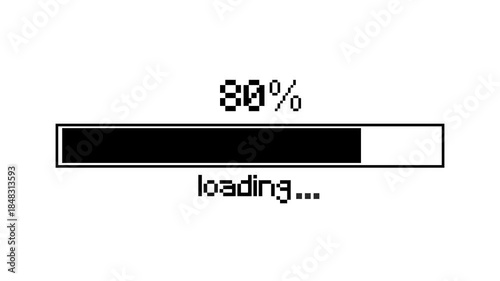 loading  bar 100% pixel