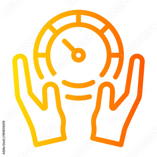 hands gradient icon