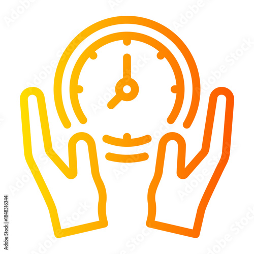 hands gradient icon