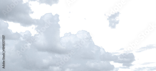 ふわふわの積乱雲　夏の雲	