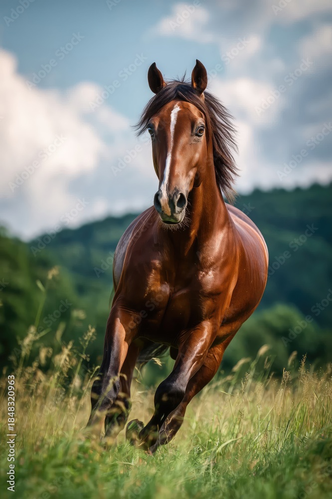 Fototapeta premium horse in the field