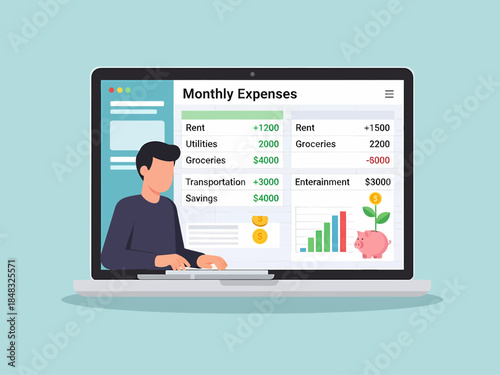 Flat Monthly Budgeting Financial Planning