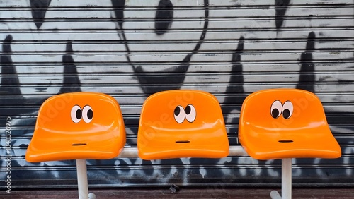 orange park bench