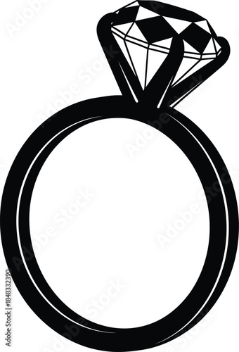 Solitaire diamond ring