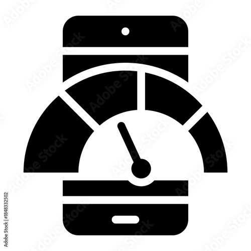 smartphone glyph icon