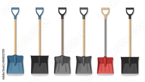 Set of assorted shovels
