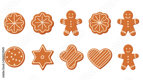 Assorted gingerbread cookies
