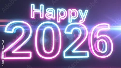 A vibrant 3D animation featuring the words 