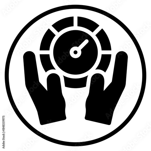 hands glyph icon
