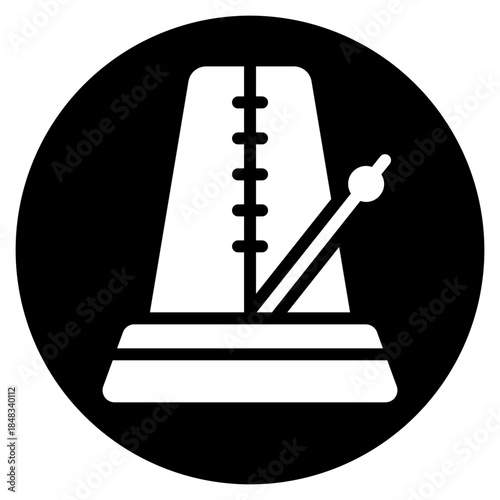 metronome glyph icon