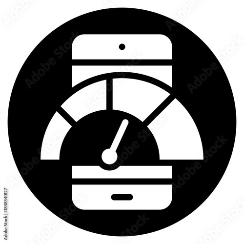 smartphone glyph icon