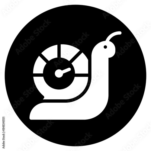 snail glyph icon