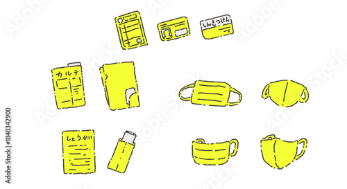 シンプルな医療系セットその1　単色