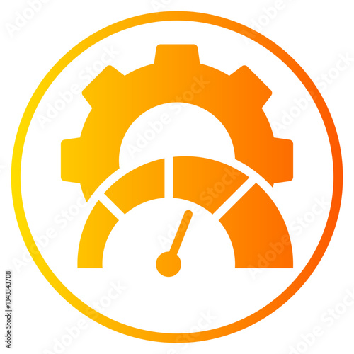 gear gradient icon
