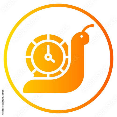 slowly gradient icon