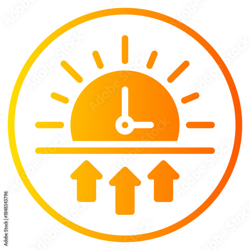 sunrise gradient icon