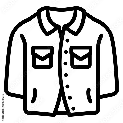 Denim jacket icon