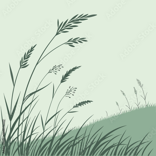 Gentle grasslands wind