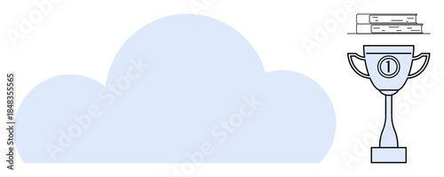 Cloud storage concept. Cloud storage optimizing digital access and enhancing efficiency. Cloud storage for success in technology, education, business, and personal management