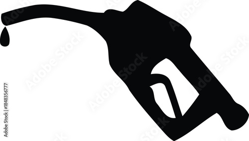 Fuel Pump Icon Silhouette for Energy and Automotive Use