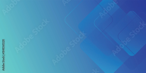 Abstract Blue Geometric Background With Overlapping Squares For Modern Technology And Design Inspiration eps10