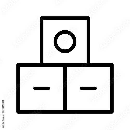 Colorful Toy Cubes icon set for kids, learning, playtime apps, and educational UI design