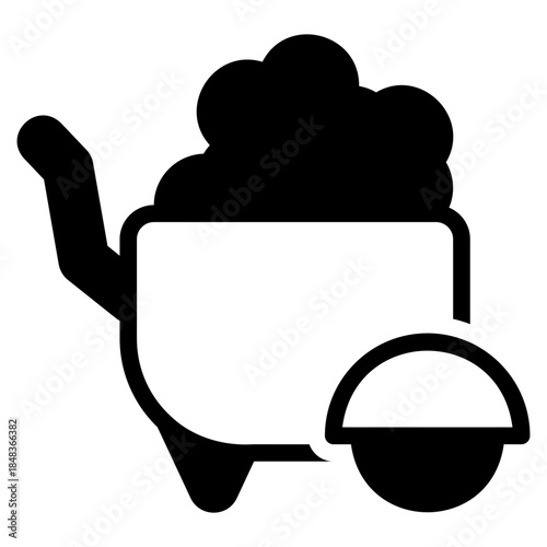 Wheel barrow icon