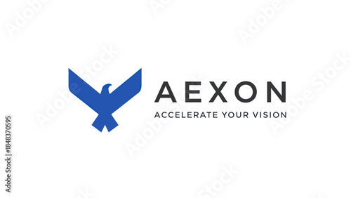 Free Download Aexon Logo with Blue Bird Design. - GFXLoad