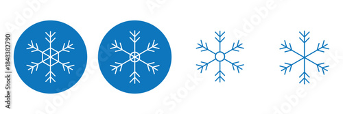 Set of Snowflakes Christmas design vector. Snowflakes icons. White Snowflake. Snowflakes template. Snow winter. Snowflakes icons. Snowflake vector icon. EPS 10.