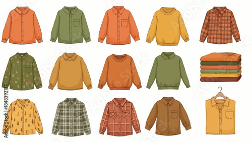 Collection of Autumnal Outerwear and Apparel for Men and Women.