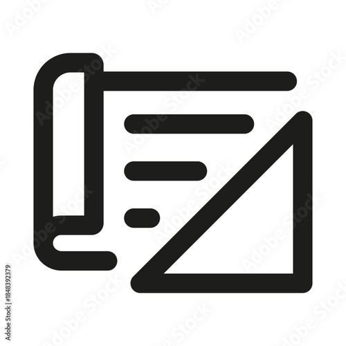 Discount Coupon Line Icon. Professional minimalist symbol designed as a premium vector line icon for savings, offers, and promotions