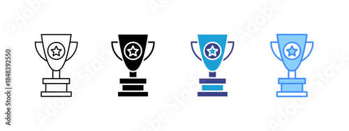 Startup icon set multiple style collection