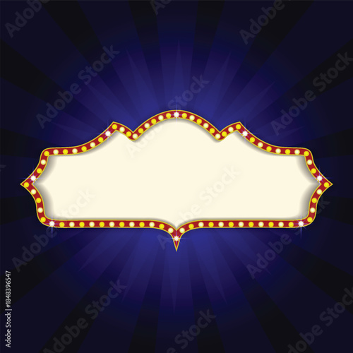 Retro Cinema Theater with Glowing Background and Vintage Movie Atmosphere