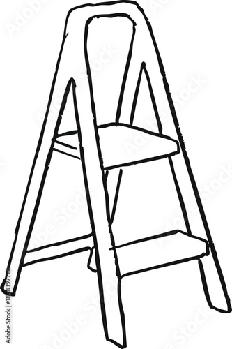Folding step ladder