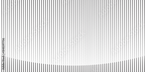 Abstract black and white blend line art background vector. Wallpaper design with wavy line in motion. Illustration for banner, packaging, social media, ads.